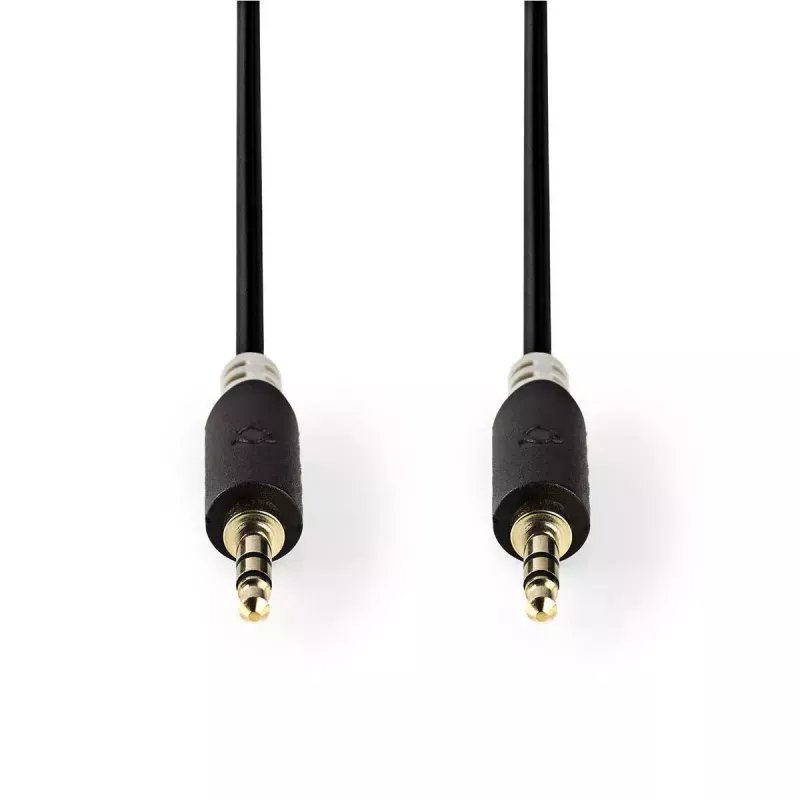 Kabel audio Nedis CABW22000AT10 1m 3,5mm miedziowany aluminium