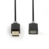 Kabel USB Nedis CCBW60010AT20 2 m USB 2.0 USB A Antracyt