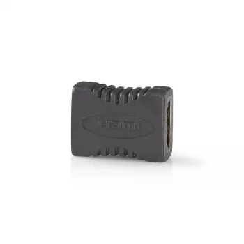 Adapter HDMI typu żeński-żeński Nedis CVBW34900AT z pozłacanymi stykami, antracyt