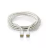 Kabel USB Nedis CCTB60700AL20 2m USB C Aluminium USB 2.0