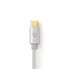 Kabel USB Nedis CCTB60700AL20 2m USB C Aluminium USB 2.0