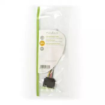 Nedis CCGP73530VA015 wewnętrzny kabel zasilający 0,15 m SATA 15-pin Molex 4-pin