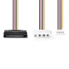Wewnętrzny kabel zasilający Nedis CCGP73550VA015 0,15 m SATA 15-pin męski