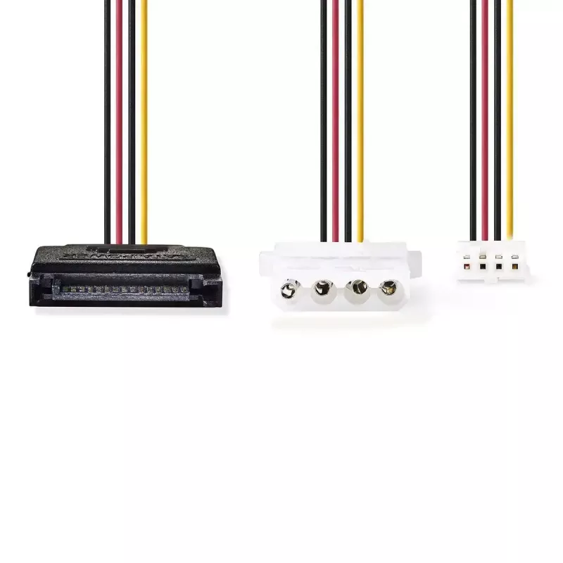 Wewnętrzny kabel zasilający Nedis CCGP73550VA015 0,15 m SATA 15-pin męski
