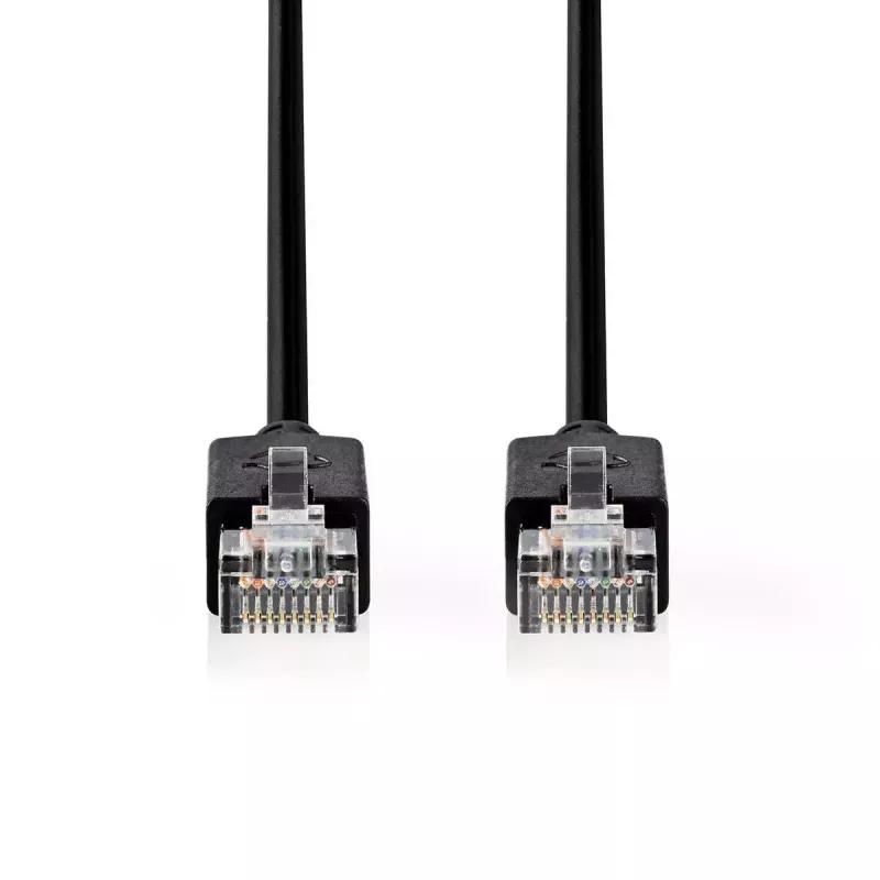 Kabel sieciowy Nedis CCBW85210AT100 10m Cat6 F/UTP czarny