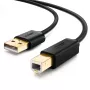 Kabel USB 2.0 UGREEN 10350 — USB A na USB B, 1.5 m, pozłacane styki, czarny