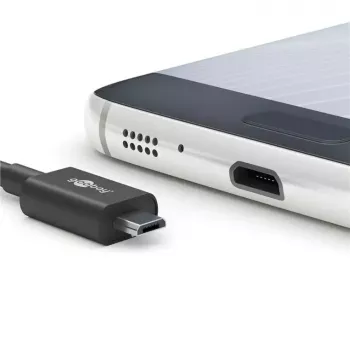 Goobay Micro-USB zasilacz sieciowy 15 W ładowarka wewnętrzna 3 A 1.5 m czarny