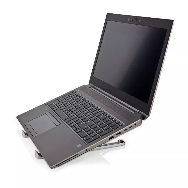 Stojak do laptopa Nedis NBSTND100SI Aluminium regulowany na wysokość 43,2 cm