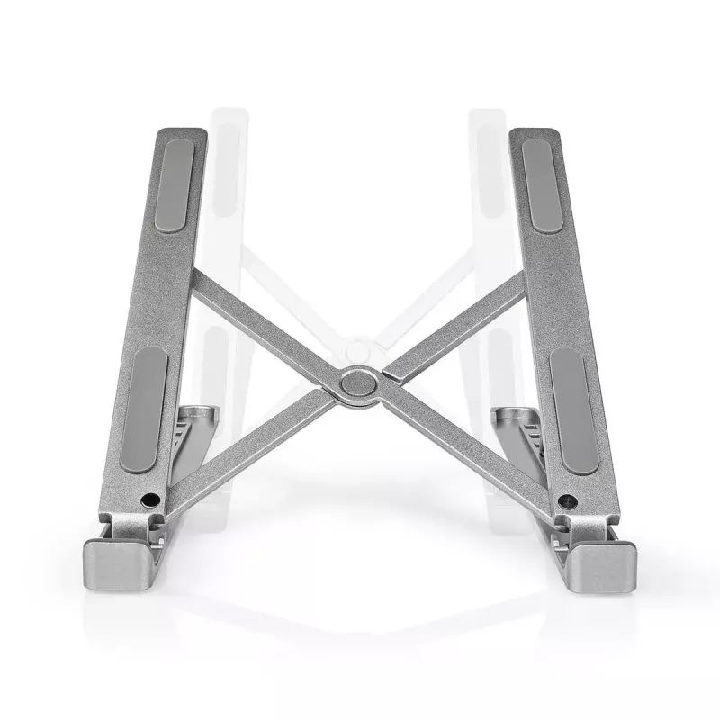 Stojak do laptopa Nedis NBSTND100SI Aluminium regulowany na wysokość 43,2 cm