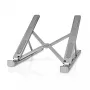 Stojak do laptopa Nedis NBSTND100SI Aluminium regulowany na wysokość 43,2 cm