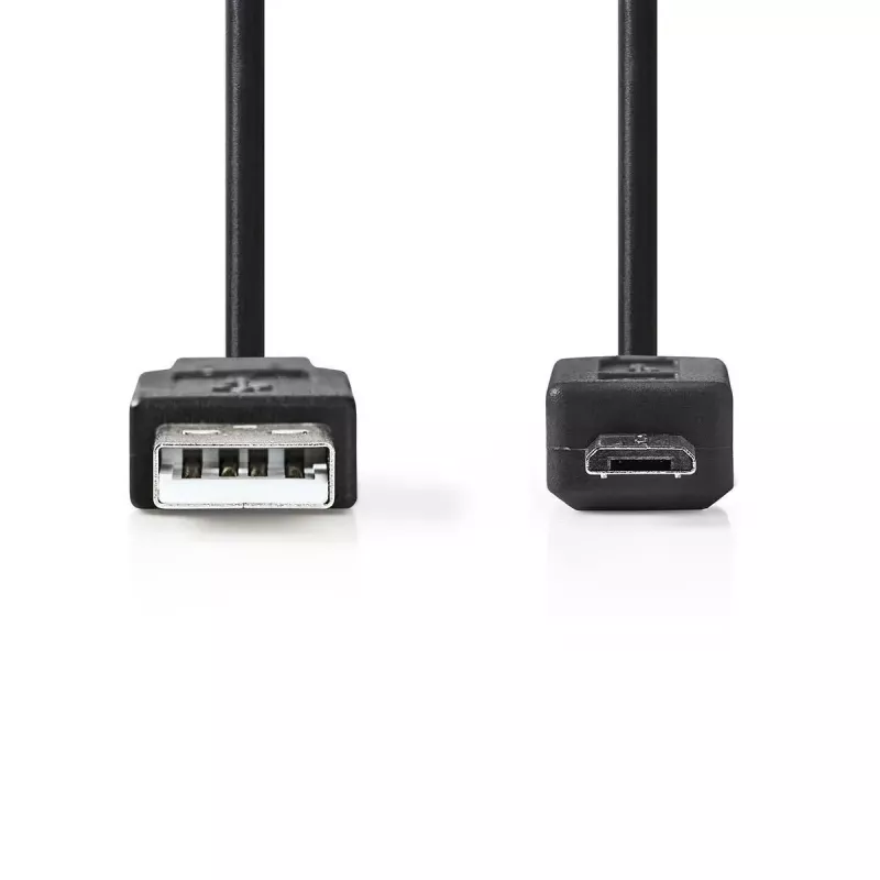 Nedis Kabel USB 2.0 3 m USB A – Micro-USB B Czarny