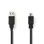 Nedis Kabel USB 2.0 3 m USB A – Micro-USB B Czarny