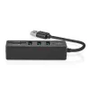 Koncentrator USB Nedis CCGB61250BK01 USB 3.2 Gen 1 Typ-A 5000 Mbit/s Czarny