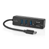 Stacja dokująca do laptopa Nedis CCGB64250BK01 Przewodowa USB Type-C Czarna 5 Gbit/s