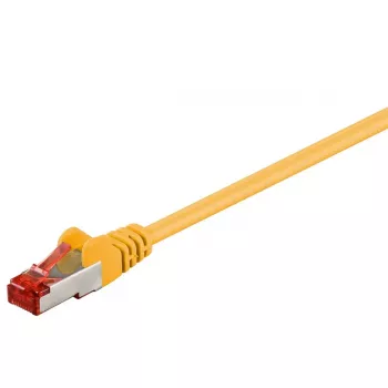 Ethernet patch kabel GOOBAY CAT6 S/FTP (PiMF), 1 m, żółty, RJ-45–RJ-45