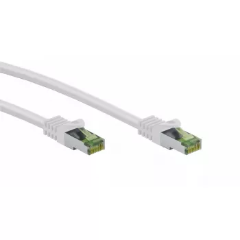 Kabel sieciowy Wentronic 61104 1m Cat8.1 S/FTP biały