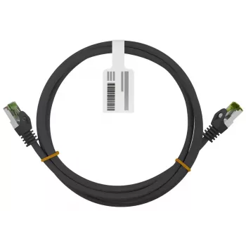 Kabel sieciowy Goobay czarny 0,25 m Cat8.1 S/FTP