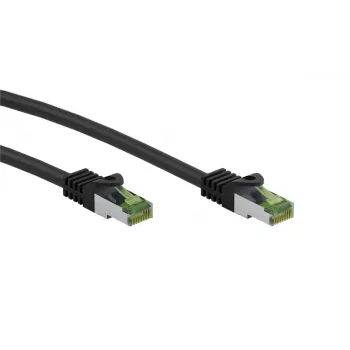 Kabel sieciowy Wentronic 61095 3m Cat8.1 S/FTP Czarny