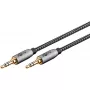 Kabel audio WENTRONIC Goobay 65275 — 3 m, 3,5 mm TRS męski–męski, pozłacane styki, ekranowany magnetycznie