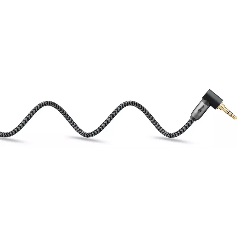 Kabel audio Goobay (WENTRONIC) 3.5mm TRS–3.5mm TRS, 0,5 m, miedź, pozłacane styki, ekranowany