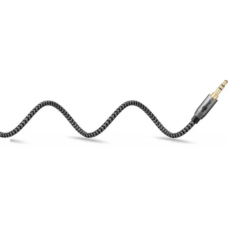 Kabel audio Goobay / WENTRONIC 3.5mm TRS–3.5mm TRS, 5 m, miedź, pozłacane styki, ekranowany magnetycznie