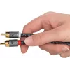 Kabel audio WENTRONIC Goobay 65301 — 3 m, 2×RCA do RCA, przewody miedziane, pozłacane styki, ekranowany magnetycznie