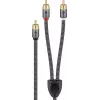 Kabel audio WENTRONIC Goobay 65303 — 10 m, 2×RCA (męski) do RCA (męski), miedź, pozłacane styki
