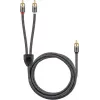 Kabel audio WENTRONIC Goobay 65303 — 10 m, 2×RCA (męski) do RCA (męski), miedź, pozłacane styki