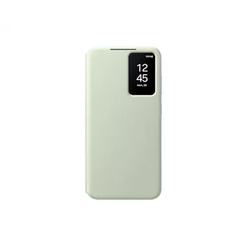 Etui portfelowe Samsung Galaxy S24+ zielone monochromatyczne