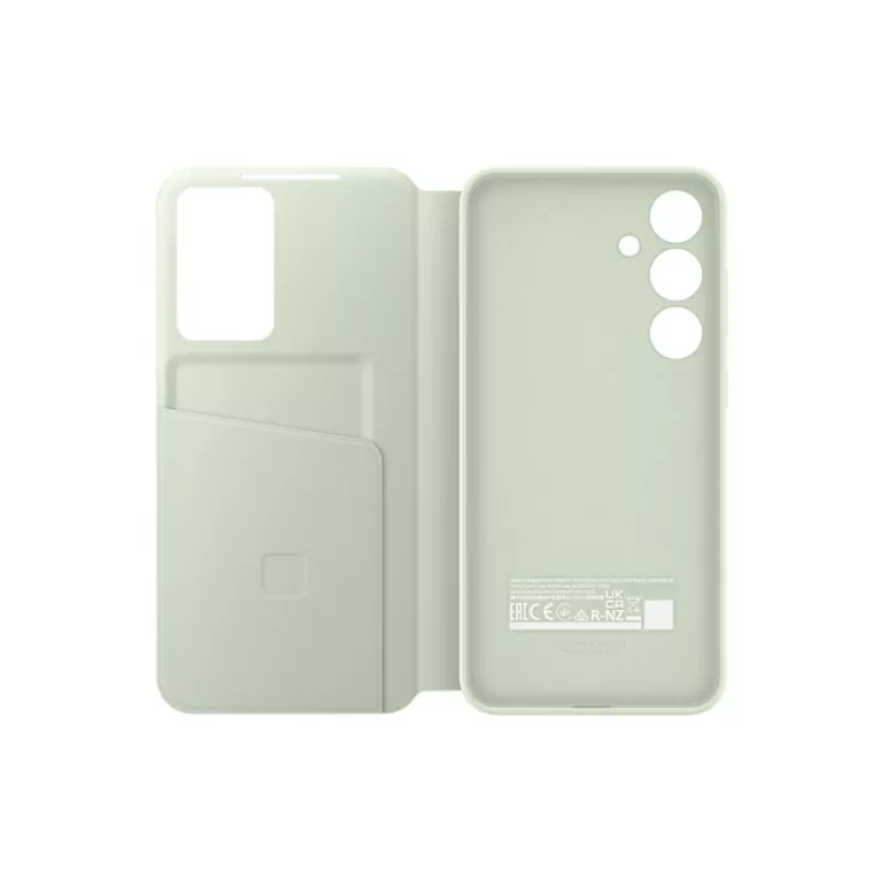 Etui portfelowe Samsung Galaxy S24+ zielone monochromatyczne