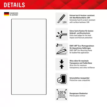 Displex Screen Protector + Case dla Samsung Galaxy S24 Ultra, Eko Ramka Montażowa, Pełne Pokrycie