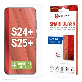 Smart Glass (9H) dla Samsung Galaxy S24+/S25+, Naklejki montażowe, niezniszczalna