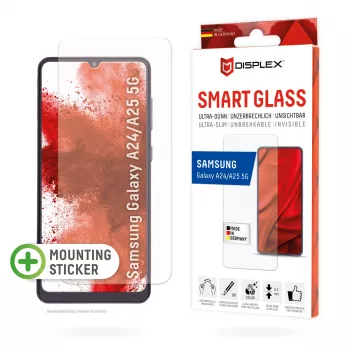 Displex Smart Glass (9H) do Samsung Galaxy A24/A25 5G, naklejka montażowa, niezniszczalna