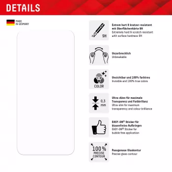 Displex Smart Glass (9H) do Samsung Galaxy A24/A25 5G, naklejka montażowa, niezniszczalna