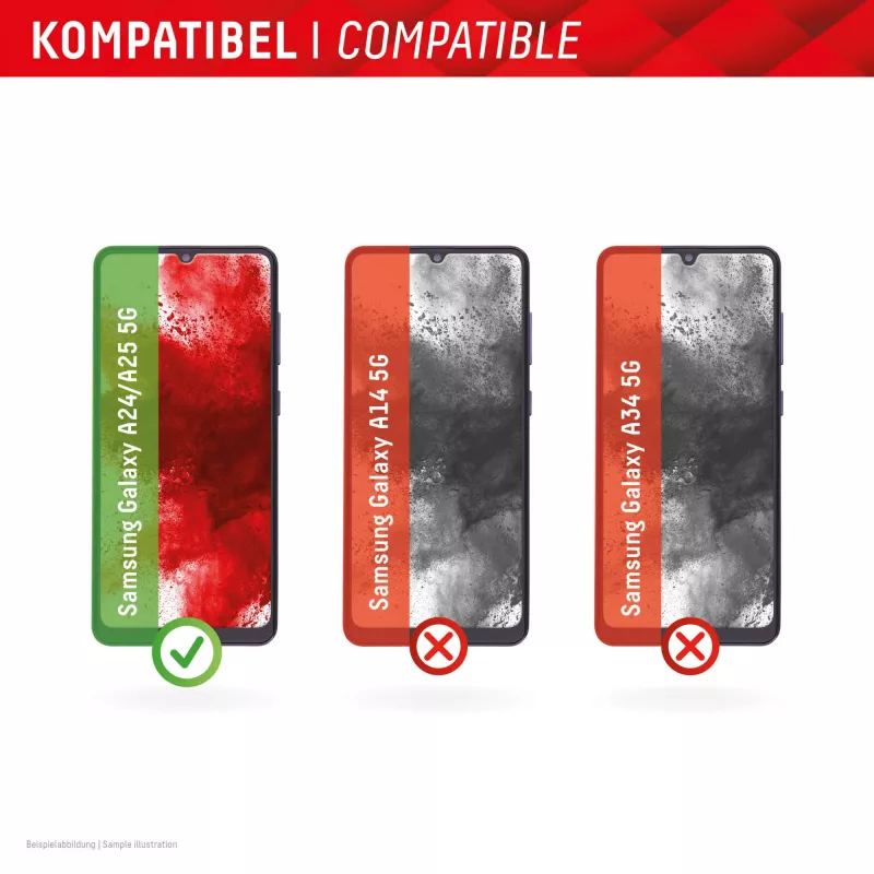 Displex Smart Glass (9H) do Samsung Galaxy A24/A25 5G, naklejka montażowa, niezniszczalna