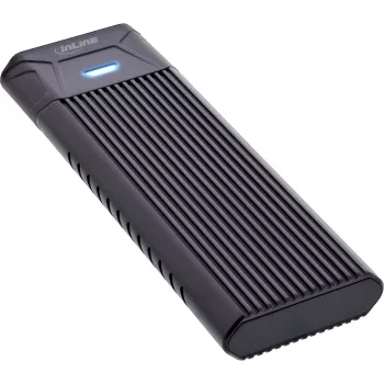 Obudowa InLine USB3.2 Gen.2 USB-C na dysk SSD M.2 (PCIe NVMe i SATA)