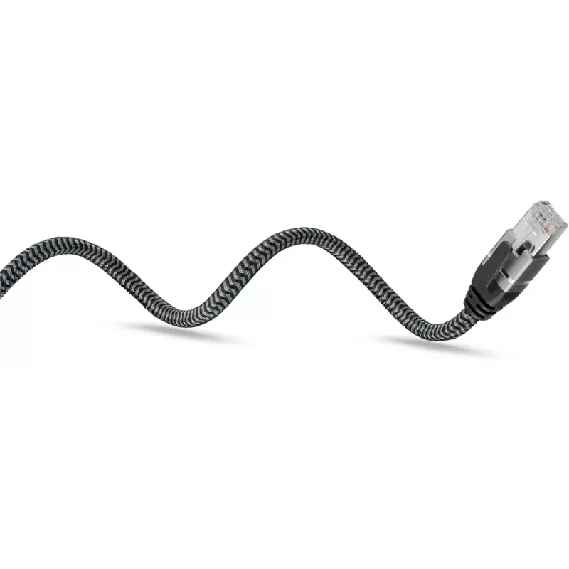 Goobay adapter kablowy USB A RJ-45 15m czarno-srebrny