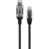 Goobay adapter kablowy USB A RJ-45 15m czarno-srebrny