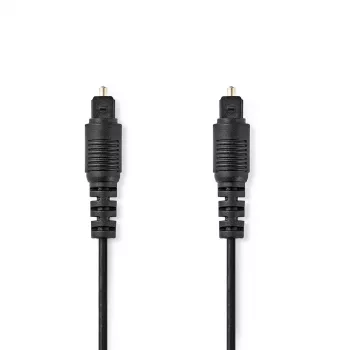 Nedis CAGL25000BK10 kabel audio 1 m TOSLINK Czarny