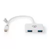 Hub interfejsowy Nedis CCBW65960WT02 biały kabel 0,2 m