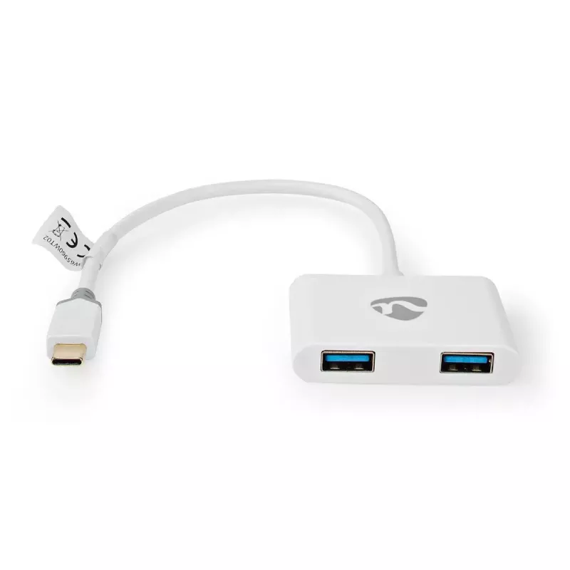 Hub interfejsowy Nedis CCBW65960WT02 biały kabel 0,2 m