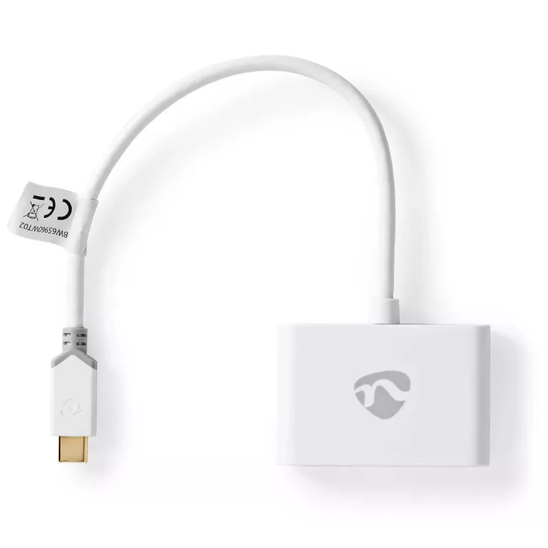 Hub interfejsowy Nedis CCBW65960WT02 biały kabel 0,2 m