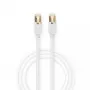 Kabel sieciowy Nedis CCGB85221WT100 RJ-45 Cat6 10 m Biały