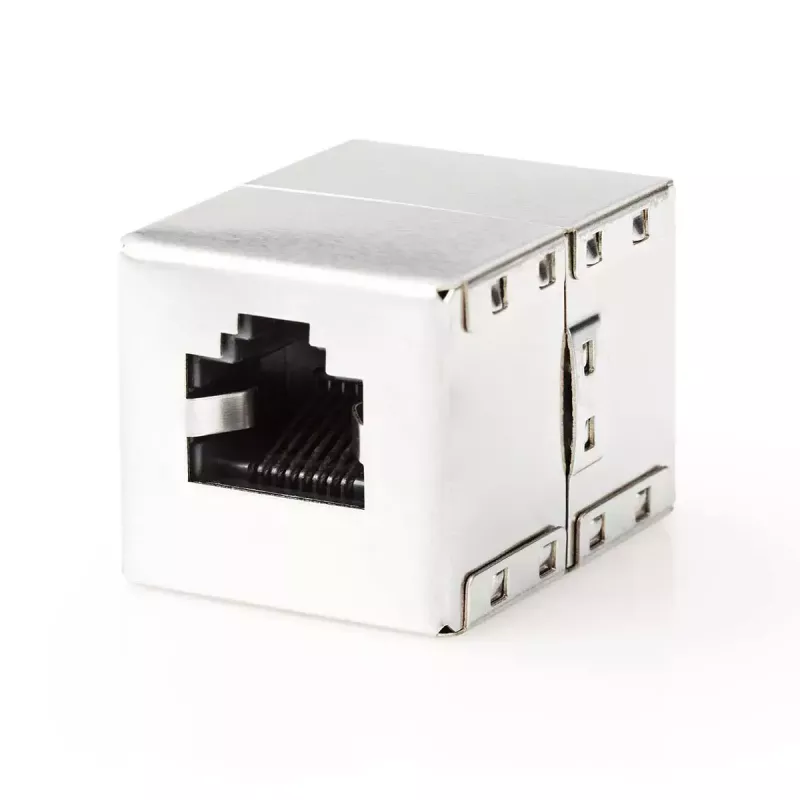 Nedis CCGB89011ME złącze RJ45 Metalowe Żeńskie/Żeńskie