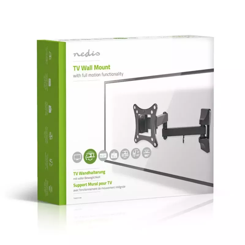Uchwyt TV Nedis TVWM1510BK 68,6 cm 27 cali Czarny 15 kg
