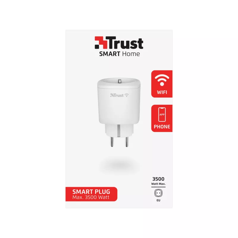 Inteligentne gniazdko Trust 71289 3000 W białe wewnętrzne bezprzewodowe Wi-Fi