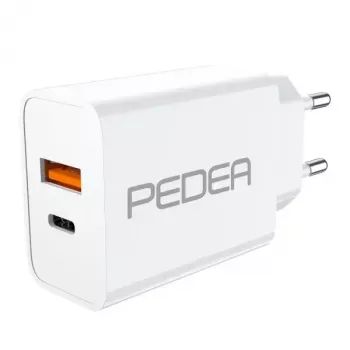 Ładowarka do urządzeń mobilnych PEDEA 60040100 Uniwersalna Biała AC Szybkie ładowanie Wewnętrzna