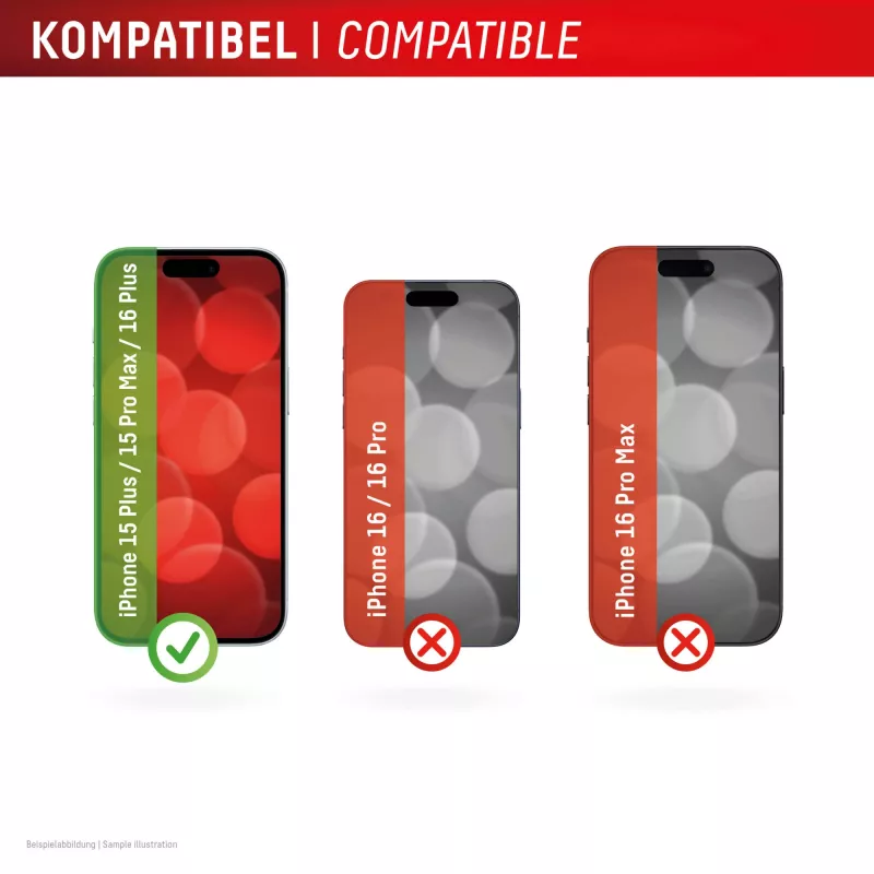 Displex Szkło Hartowane (10H) do Apple iPhone 15 Plus/15 Pro Max/16 Plus, Eko Ramka Montażowa, odporne na zarysowania