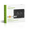 Podkładka chłodząca do laptopa Nedis NBCR200BK 2 wentylatory 14 cm Czarna