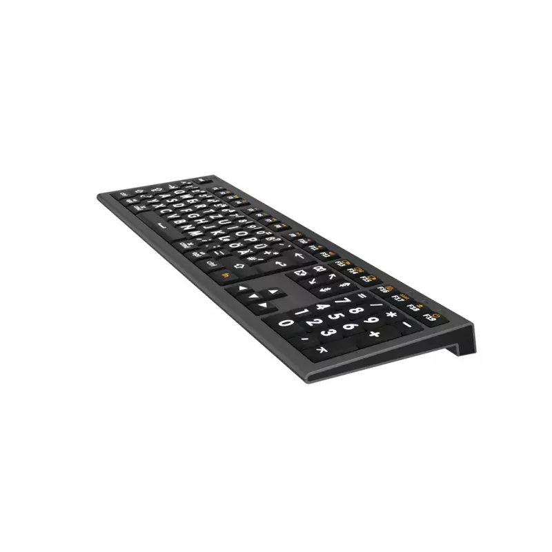 Logickeyboard LKB-LPWB-A2M-DE klawiatura uniwersalna USB QWERTZ niemiecki czarna